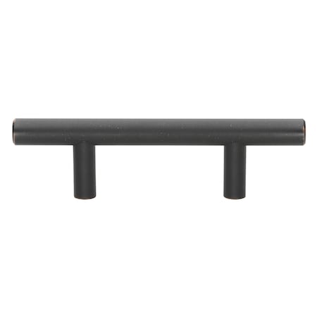 Gliderite Hardware 2-1/2 in. Center to Center Oil Rubbed Bronze Solid Steel Bar Pull - 5007-64-ORB, 10PK 5007-64-ORB-10